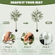 image 6 of HOMCOM Indoor Artificial Plant, Faux Potted Silk Olive Tree, 150cm 5ft