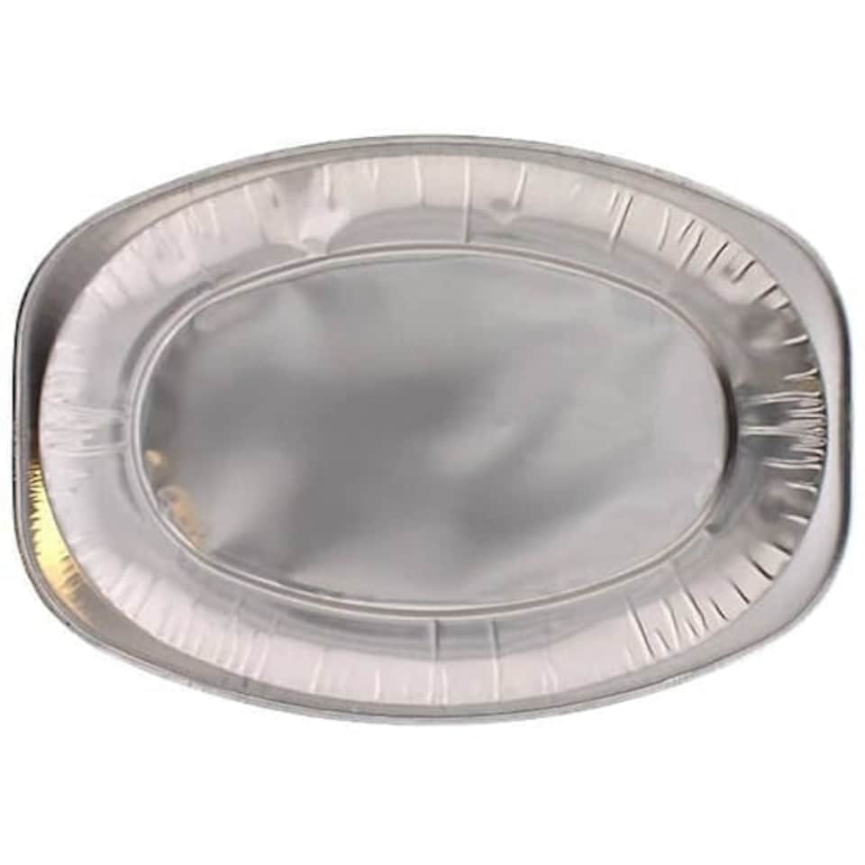 Small Oval Plain Foil Platter 35cm / 14 in