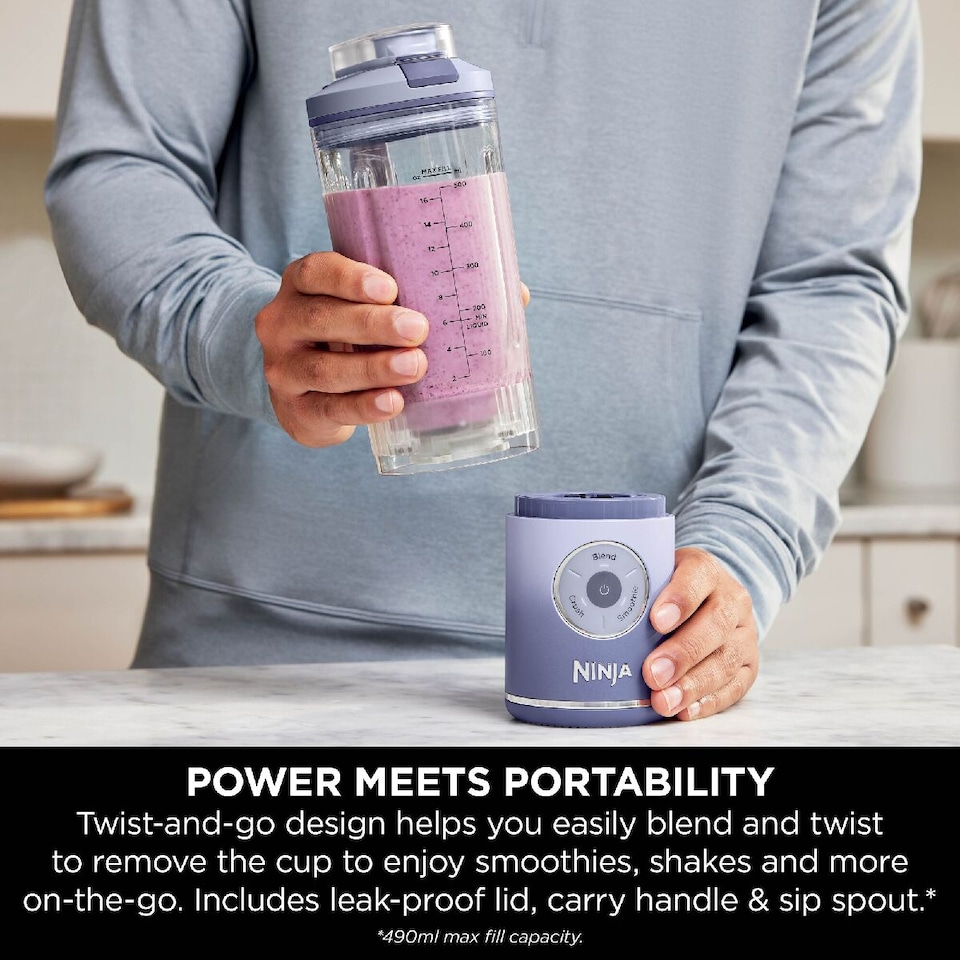 image 1 of Ninja Blast Max Portable Blender in Lavender BC251UKLD | Purple | Lavender | 1
