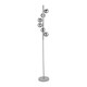 image 1 of Glass Ball and Grey Metal Floor Lamp For Living Room