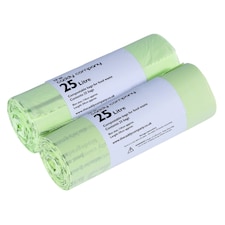 The Caddy Company 25 Litre Compostable Food Waste Bin Bags - 2 Rolls