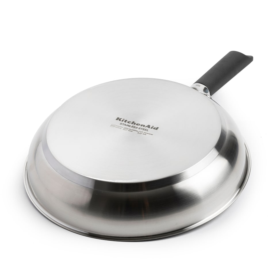 image 1 of KitchenAid Classic Stainless Steel Frying Pan, 28cm