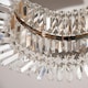 image 8 of HOMCOM Crystal Ceiling Light Modern Chandeliers for Living Room Bedroom Silver