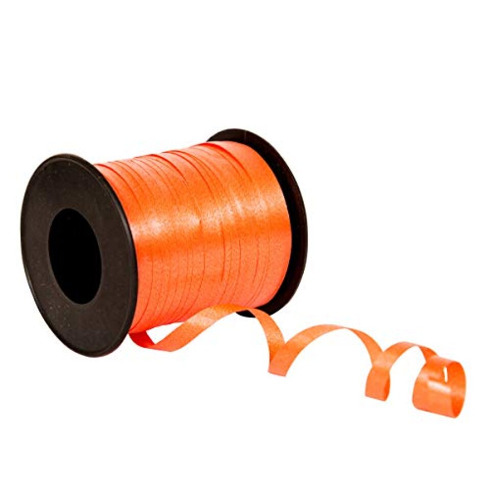 image 1 of Orange Curling Ribbon - 100 yd / 91.4m