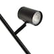 image 5 of LED Double Spot Black Metal Floor Lamp with Foot Switch and Adjustable Heads | Black