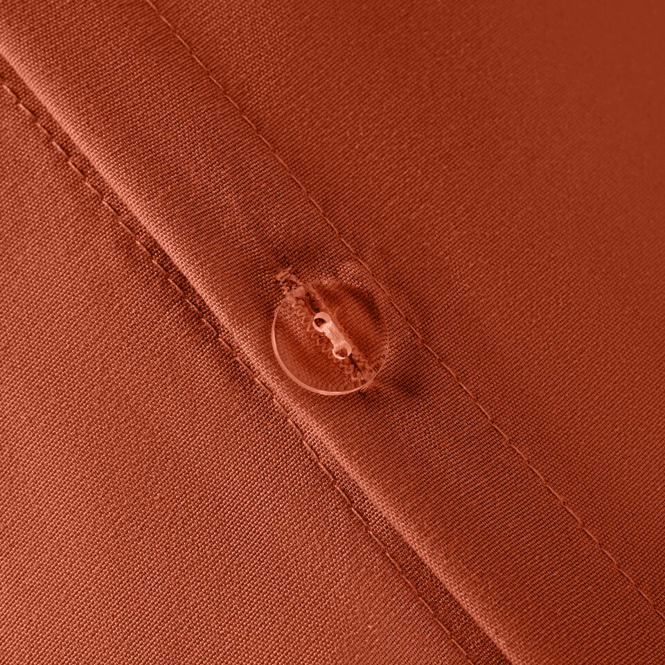 image 1 of OHS Soft Cosy Microfibre Plain Duvet Cover and Pillowcase Set | Orange | Rust | Super King