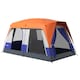 image 1 of Outsunny Camping Tent with 3000mm Waterproof Rainfly & Screen Panels, Green