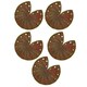 image 3 of Hook/Loop Sanding Abrasive Discs Pads 90mm Sanding Triangle 50 PK 120 Grit