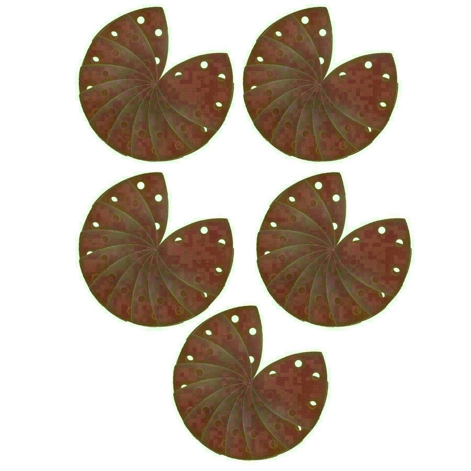 image 1 of Hook/Loop Sanding Abrasive Discs Pads 90mm Sanding Triangle 50 PK 120 Grit