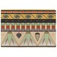 image 1 of Egyptian Pattern Designer Rug | Multi