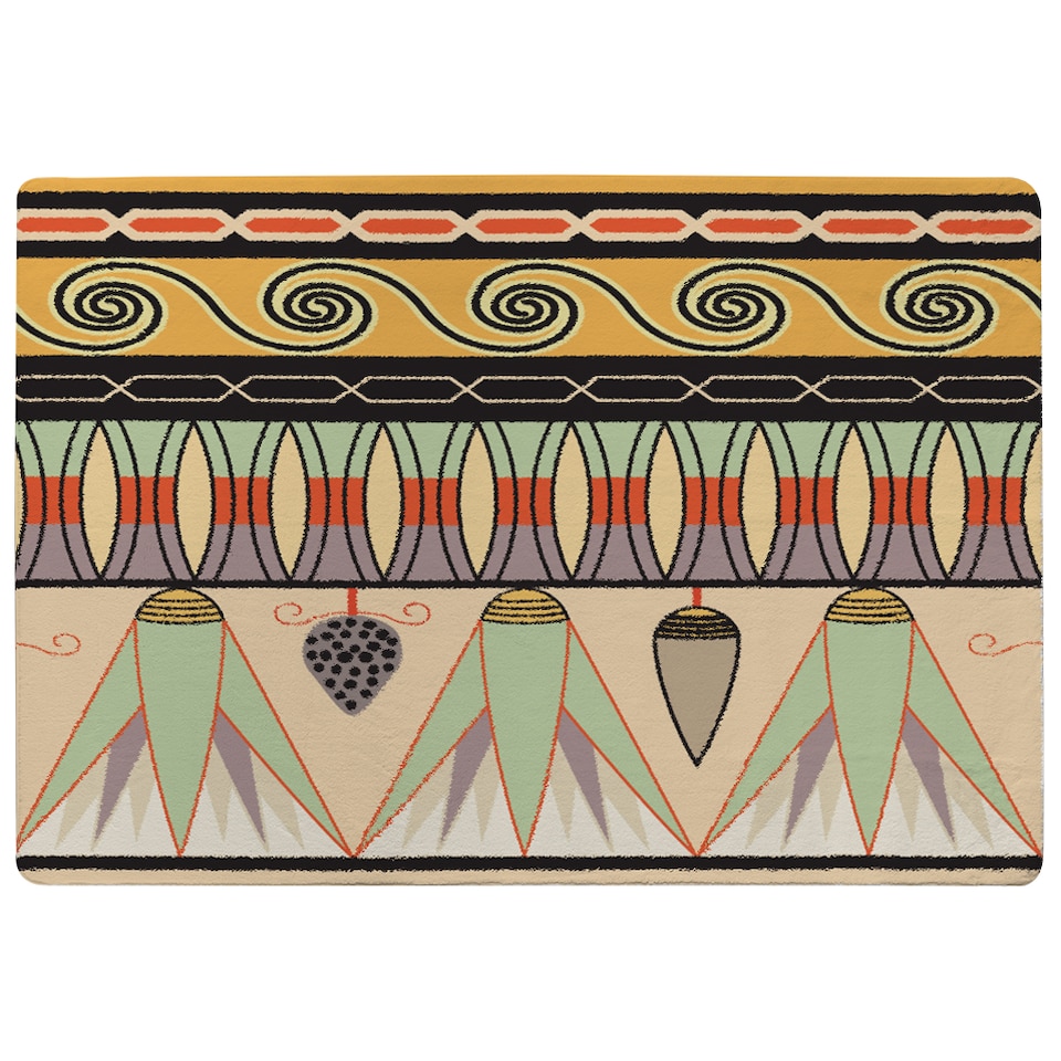image 1 of Egyptian Pattern Designer Rug | Multi