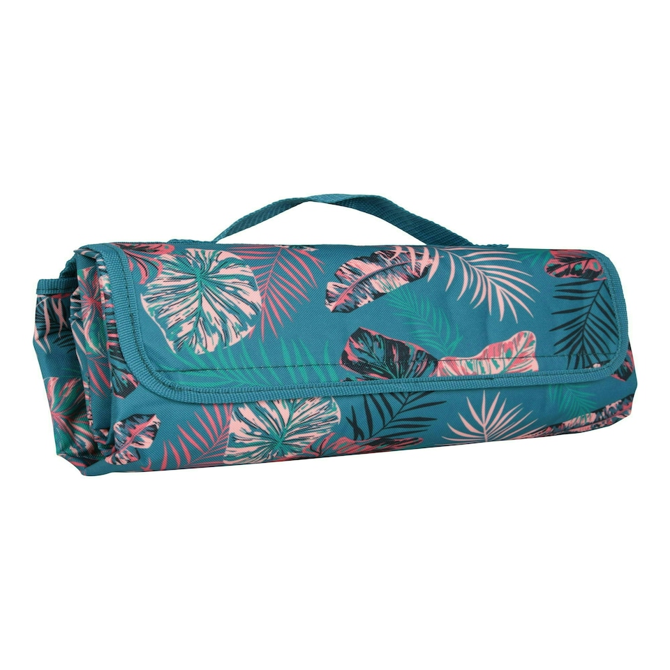 image 1 of Mountain Warehouse Picnic Mat Water Resistant Compact Carry Handle Blue | One size