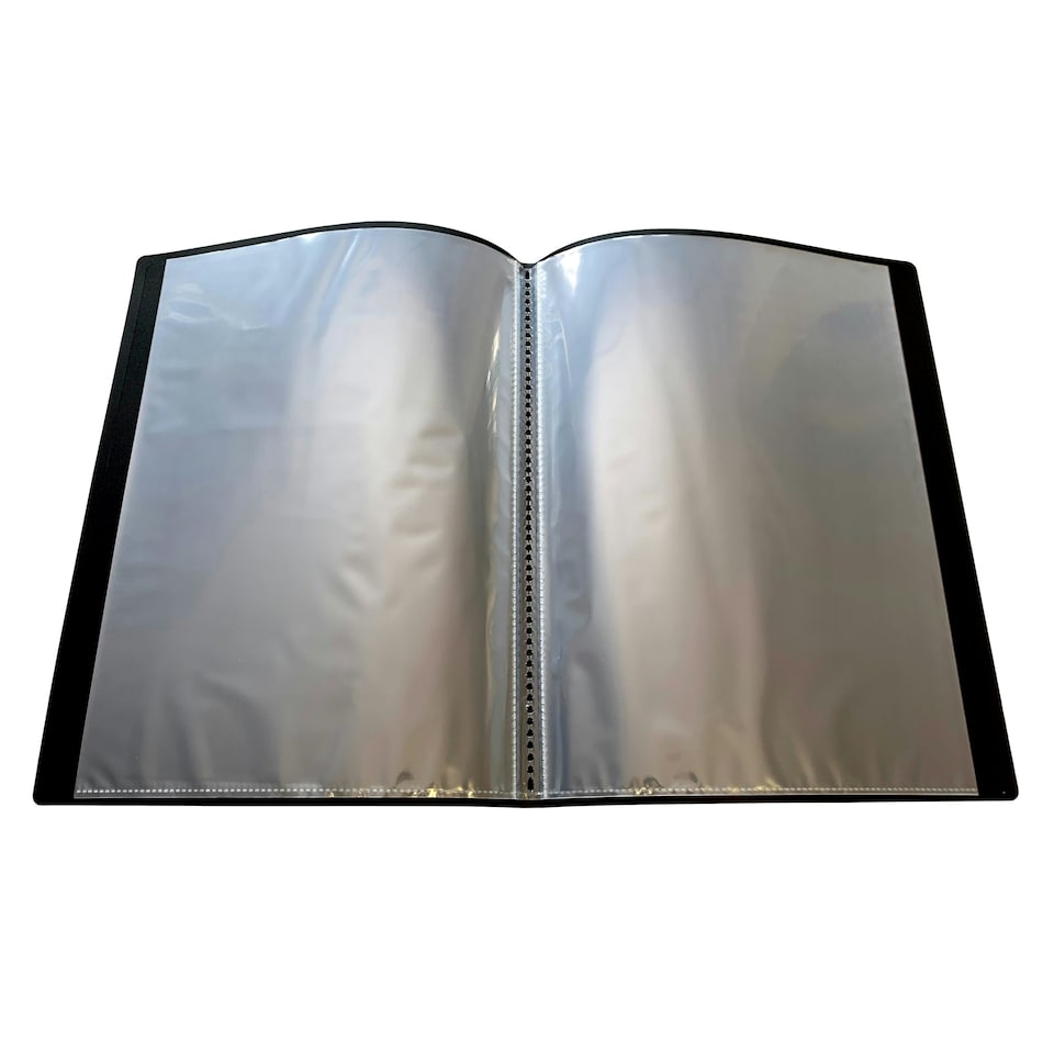 image 1 of A4 Black Flexible Cover 10 Pocket Display Book