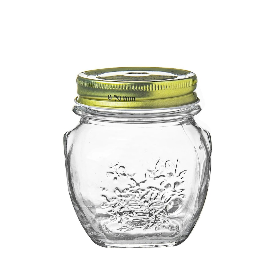 image 1 of Bormioli Rocco Quattro Stagioni Glass Storage Jars - 300ml - Pack of 3