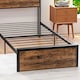 image 8 of HOMCOM 3.1FT Single Bed Frame with Storage Headboard and Under Bed Storage