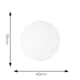 image 7 of ValueLights Isla White Paper Globe Ceiling 40cm Shade and Bulb