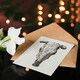 image 4 of Jean Bernard Art Card Skull of a Cow Pencil Drawing
