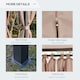 image 4 of Outsunny 4 x 3m Outdoor Gazebo Canopy Party Tent Garden Pavilion Patio Shelter wLED Solar Light, Double Tier Roof, Curtains, Steel Frame, Khaki