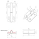 image 5 of Stainless Steel Lift Off Leaf Hinge Right 76x100mm Heavy Duty Door Hatch 2PK Silver