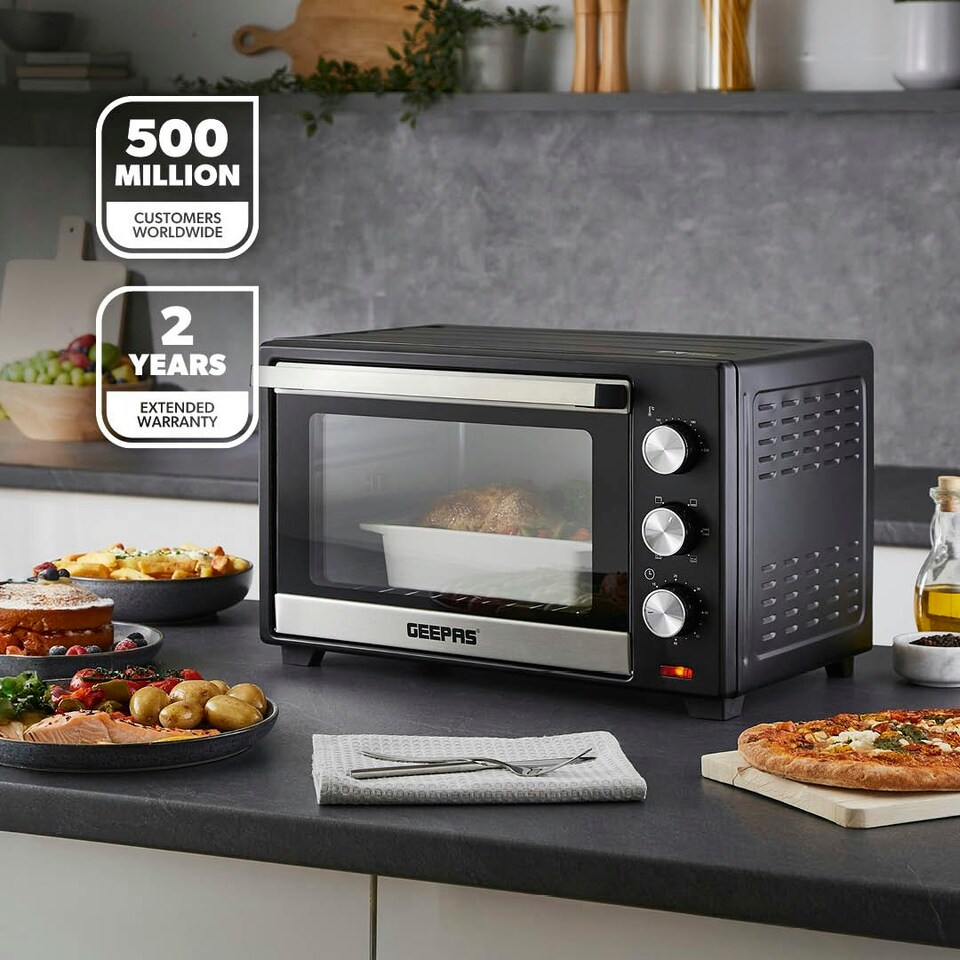 image 1 of GEEPAS 30L Mini Oven and Grill, 1600W