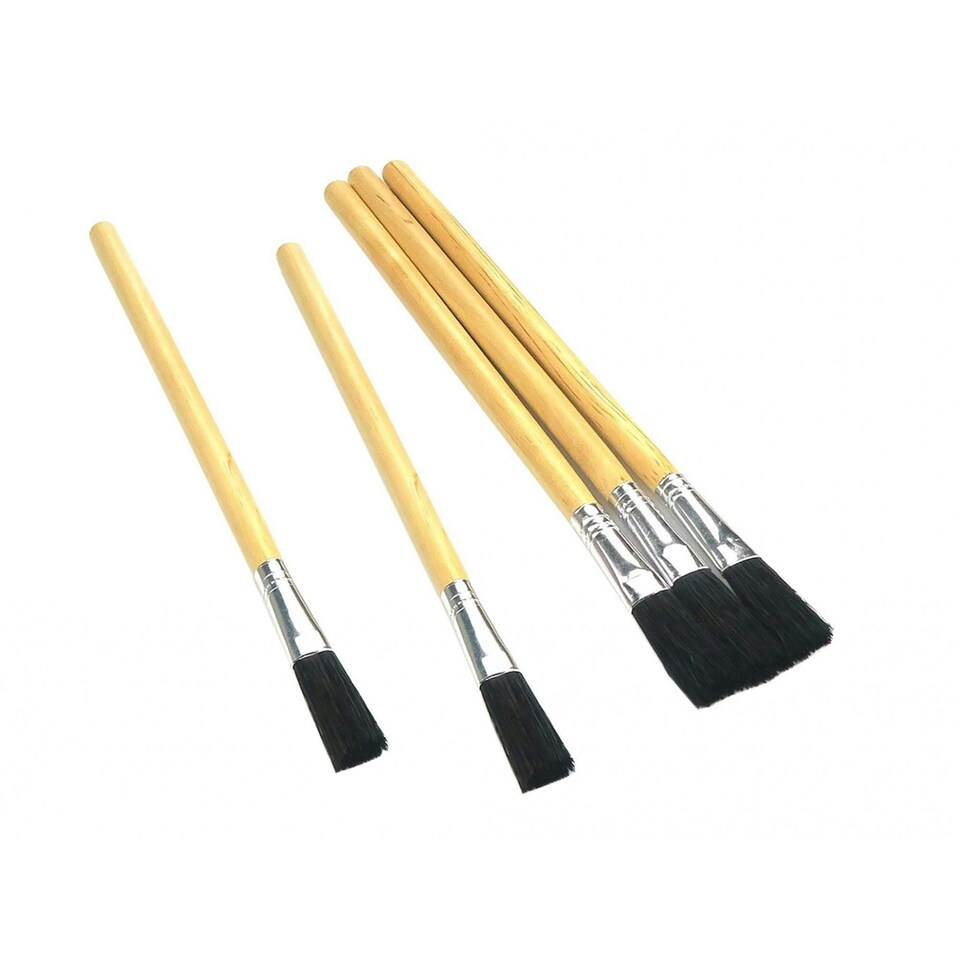 Monument 3015m Wood Handle Flux Brushes (pack 5) - Multi Colour - One Size