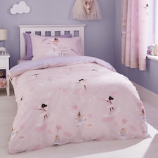 Dancing Fairies Reversible Duvet Cover Set | Pink