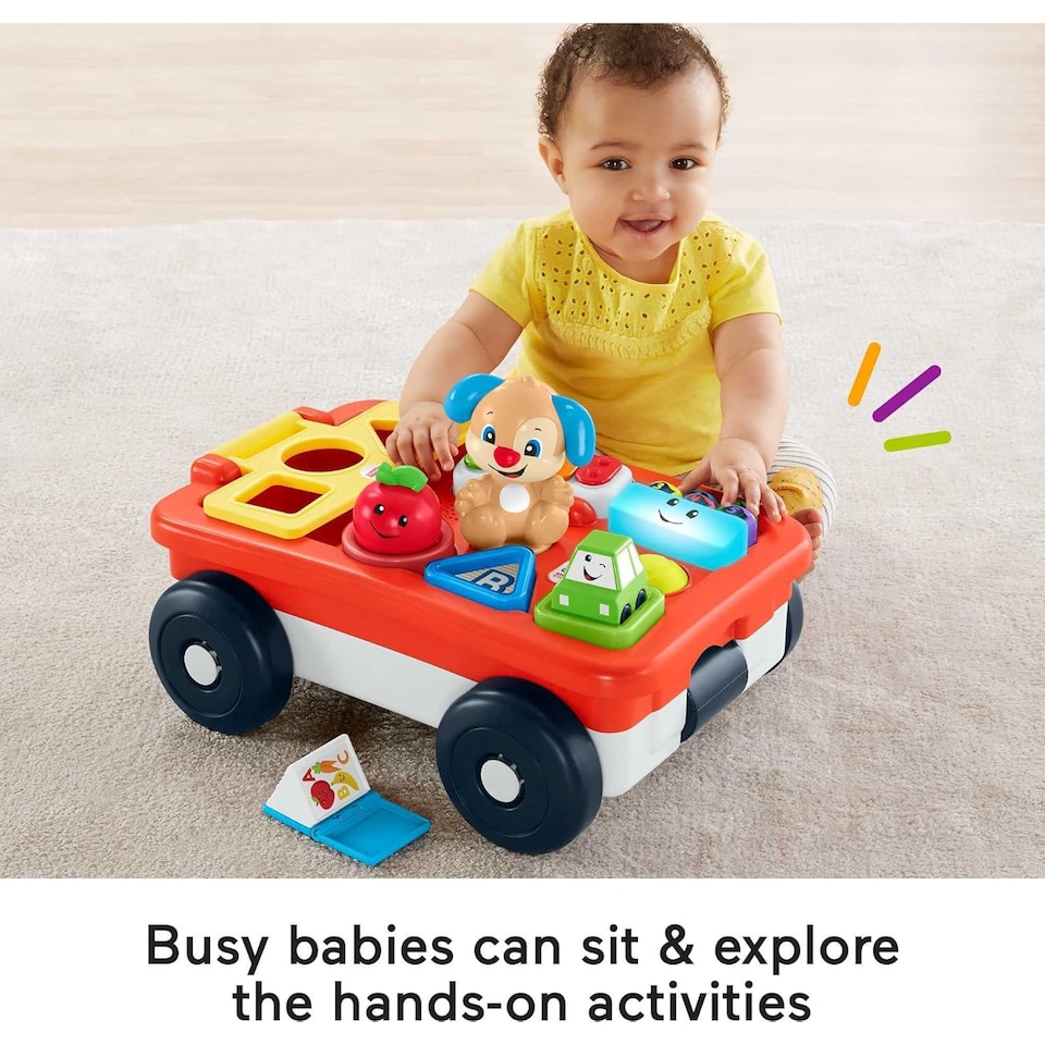 image 1 of Fisher Price Laugh And Learn Pull And Play Wagon