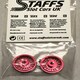 image 4 of Staffs Aluminium BBS Style Wheels in Red 16.9x10mm STAFFS43