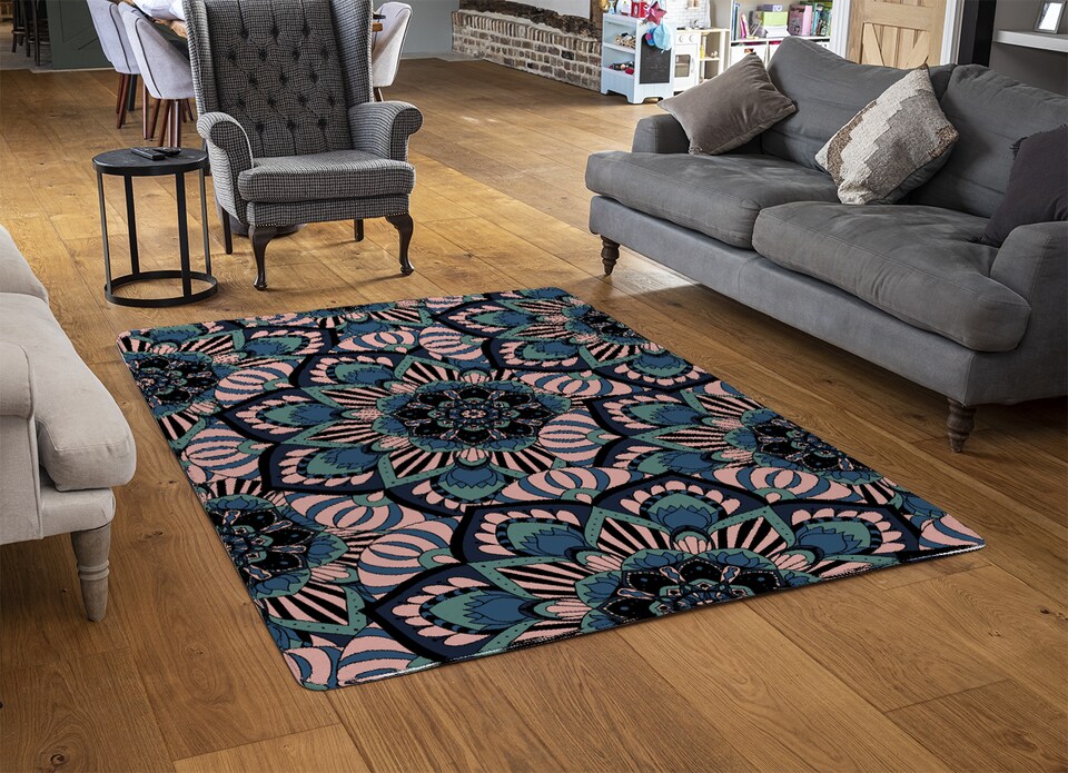 image 1 of Mandalas Pattern Rug | Multi