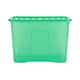 image 3 of Wham Crystal 5 x 80L Stackable Plastic Storage Boxes with Lids Green