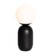 image 2 of Nordlux Notti Indoor Table Lamp Black Metal E14 Hand Blown Glass - Mains Powered, IP20 | Black | Mocha