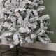image 6 of 6ft (1.8m) Snow Flocked Artificial Christmas Tree with Green Metal Stand and 455 Tips