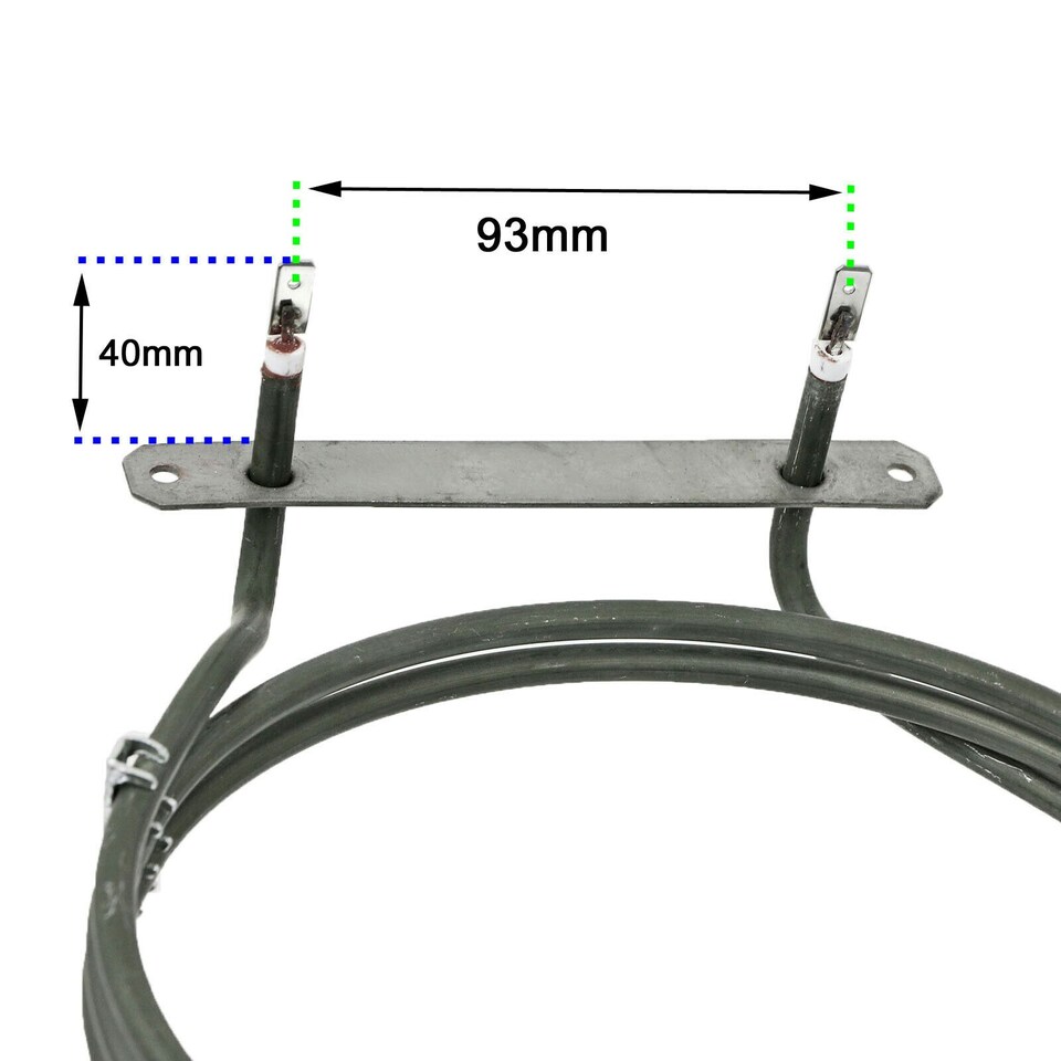 image 1 of SPARES2GO Heating Element compatible with Tricity Bendix Oven Cooker (3 Turn, 2500W)