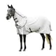 image 2 of Weatherbeeta Hybrid Seasons Combo Neck Horse Fly Rug - White/Maroon - 7´