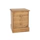 image 5 of Cotswold 2 Drawer Bedside Cabinet - Antique Waxed Pine, Traditional Rustic Country Design | Brown | Antique Waxed Pine | One Size | 1