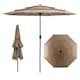 image 1 of COSTWAY 3-Tier Patio Umbrella Double Vented Crank Market Parasol Brown