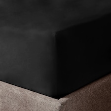 Velosso Microfibre Easy Care Fitted Sheet Black | Black | Double