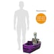 image 5 of Day of the Dead Inflatable Skeleton Coffin Drinks Cooler – 43"x31" Purple Party Decor