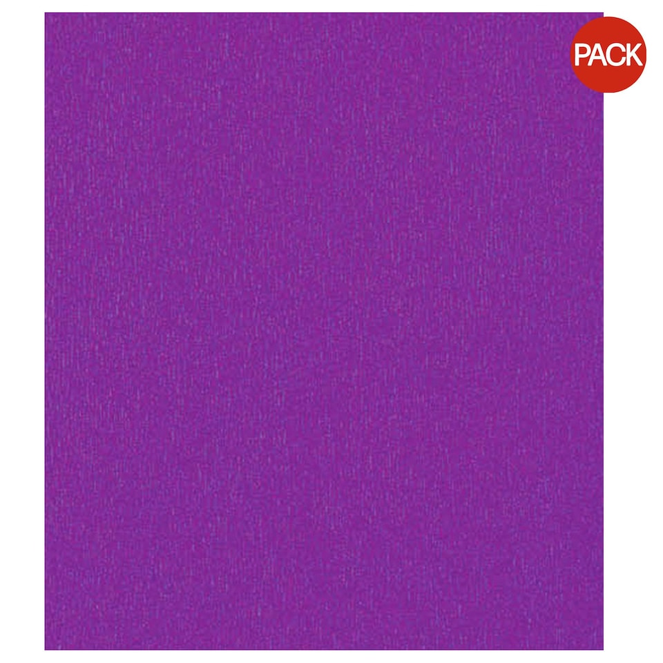 County Lightweight Crepe Paper (Pack Of 12) - Purple - One Size