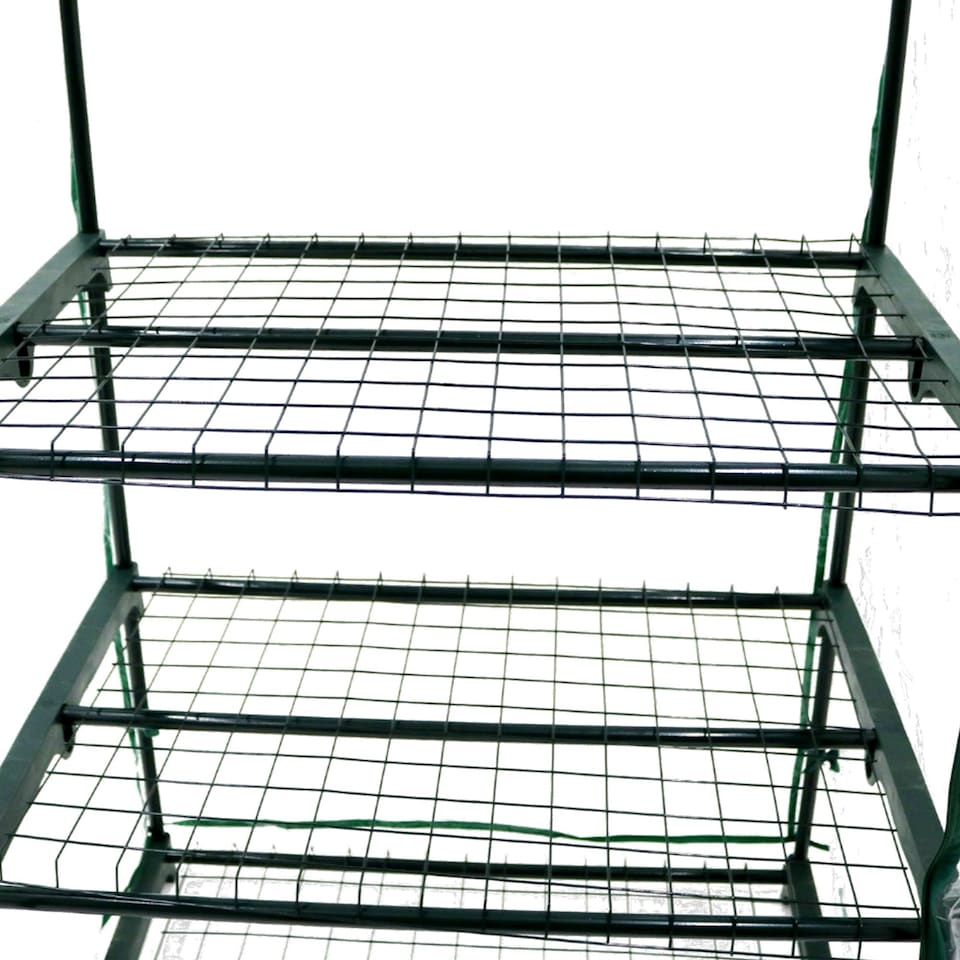 image 1 of 4-Tier Mini Growhouse Garden Greenhouse