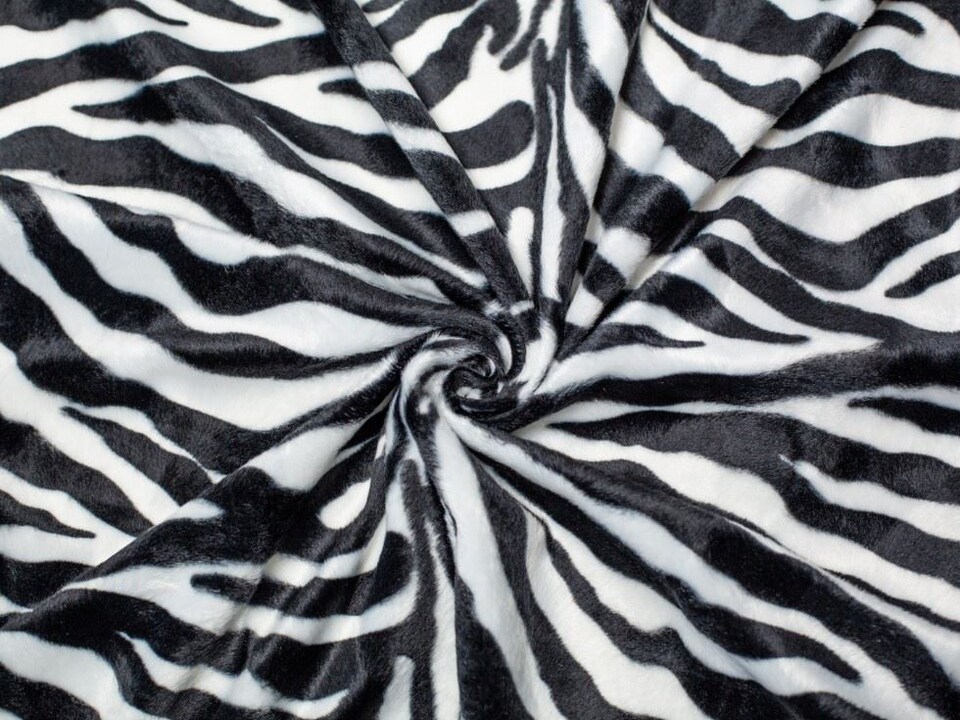 Minerva Core Range Black Velboa Faux Fur Fabric for Dressmaking, Toy Making, 145cm / 57" Wide - per metre