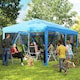 image 2 of Outsunny 6 x 3(m) Pop Up Party Tent Canopy with 6 Removable Sidewalls Blue