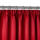 image 1 of Essential Woven Thermal Blackout Pencil Pleat Curtains 168cm x 183cm Red Red | Red