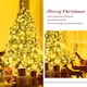 image 8 of COSTWAY 5FT Pre-Lit Artificial Christmas Tree with LED Lights & 8 Lighting Modes Green