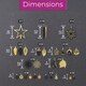 image 6 of Neo Large 110PCS Christmas Tree Bauble Ornaments Set | Black