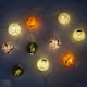 image 3 of Halloween Paper Lantern String Lights, 2M 10 LED