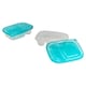 image 9 of 100 Pc Reusable Plastic Food Storage Boxes Containers Lid Microwave Freezer Safe