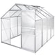 image 1 of Aluminium greenhouse, UV-resistant, 185x250x195cm