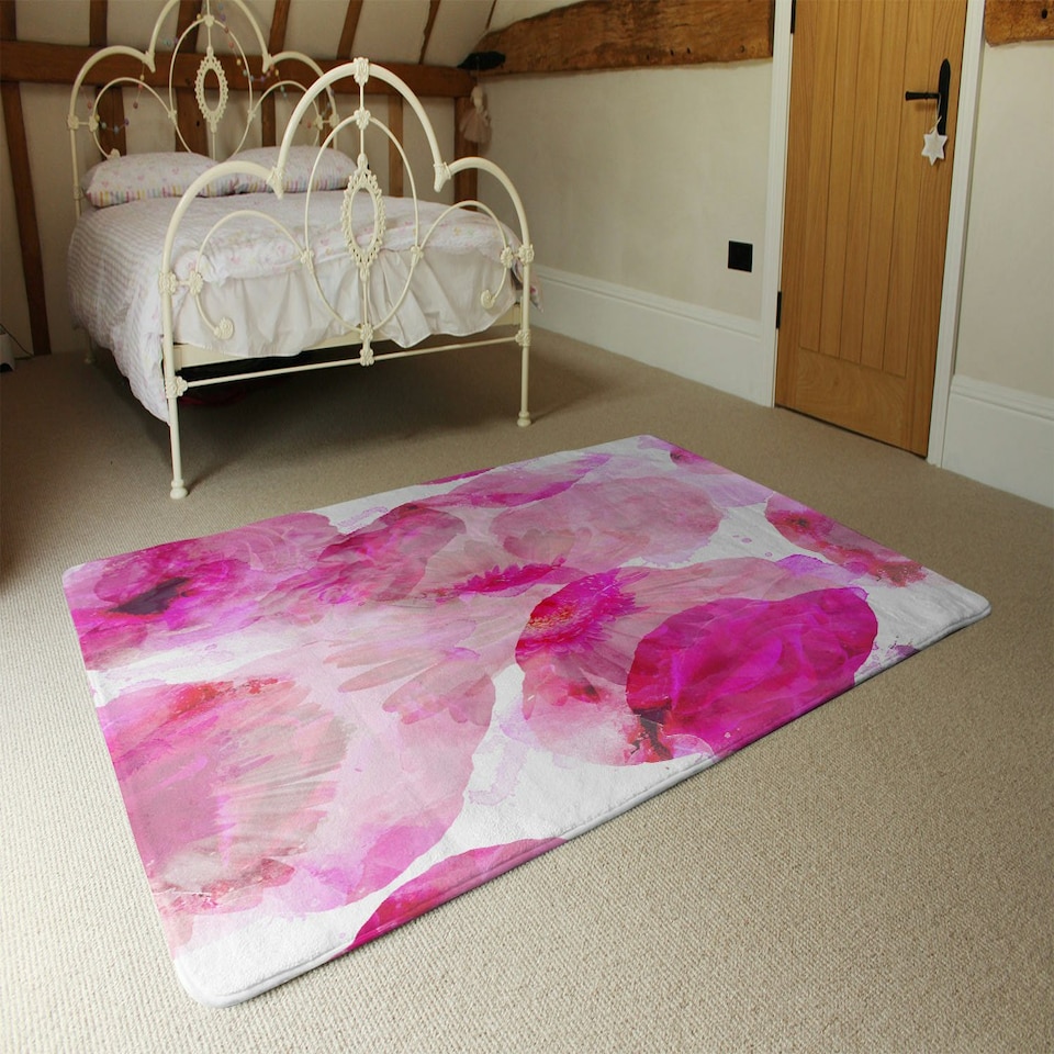image 1 of Andrew lee Bo Ho in Pink (Rug) Pink | Large: 140x200cm