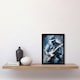 image 2 of Guitarist Playing Blues Oil Musician Home Decor Black Framed Wall Art Print A4